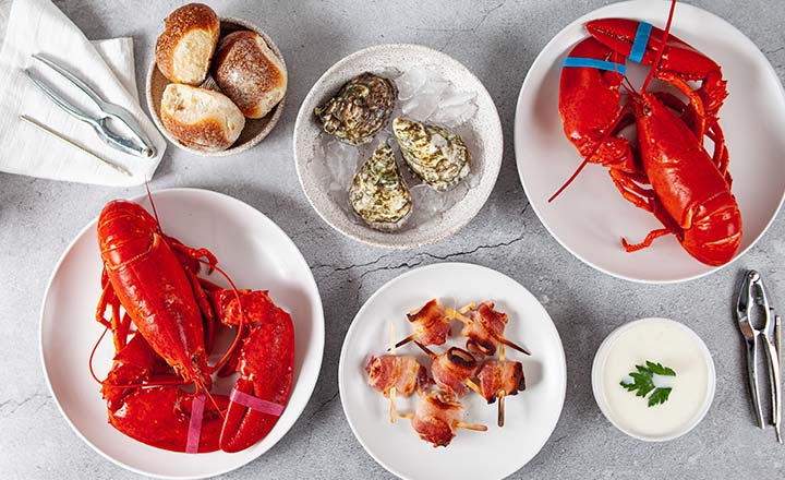 prepared fancy lobster dinner kits